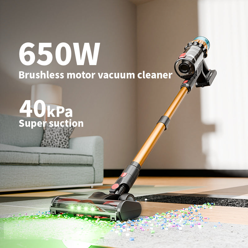 Cross-Border Vacuum Cleaner Wireless Handheld Household 650W40Kpa High Suction High Power Carpet Cleaning Vacuum Cleaner