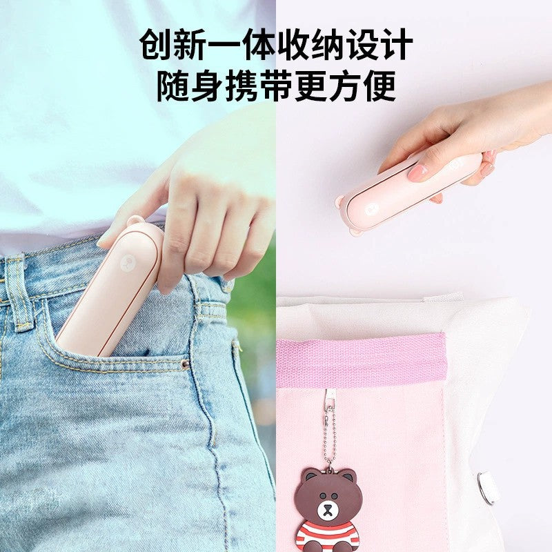 A few element hand-held small fan bear F8X portable folding portable usb rechargeable flashlight multi-function three-in-one