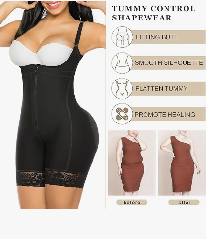 Full Size Lace Detail Zip-Up Under-Bust Shaping Bodysuit